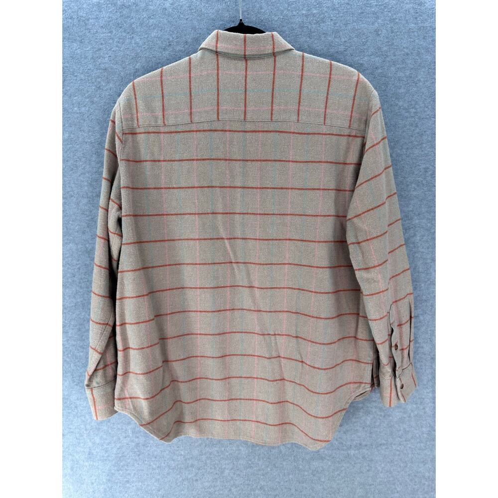 Madewell Women's sz M Neutral Flannel Lt. Blue & Lt. Pink w Greige Soft Classic